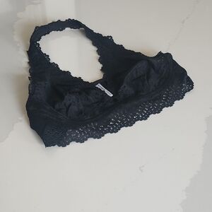 Brand New Lace Halter Bralette by b.tempted in Black XL